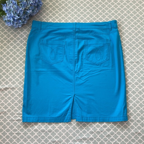Kim Rogers Teal Pencil Skirt 16 - Picture 2 of 7